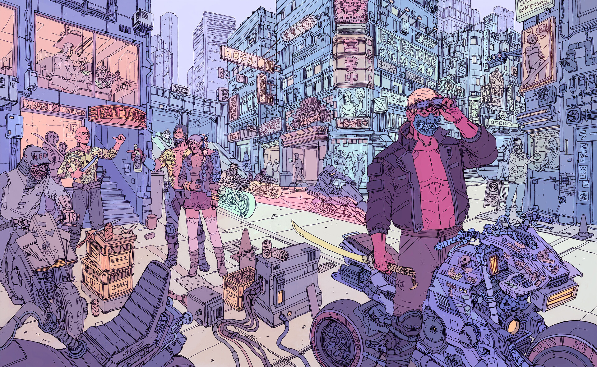 Illustration for article titled Cyberpunk 2077's Special Cover Art Is Very Nice